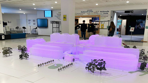 #WEP - Austauschprogramm der CESI Foto zum Thema "WEP": Zu sehen ist ein Modell des Europaquartiers in Brüssel.