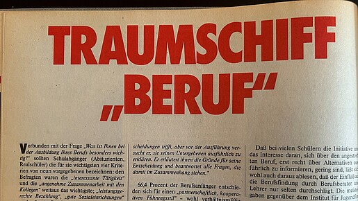 Was jungen Beschäftigten im Jahr 1982 wichtig war
